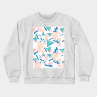 90's Pastel Geometric Pattern Crewneck Sweatshirt